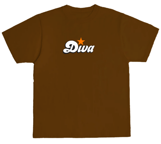 Diva Logo T-shirt (Brown)