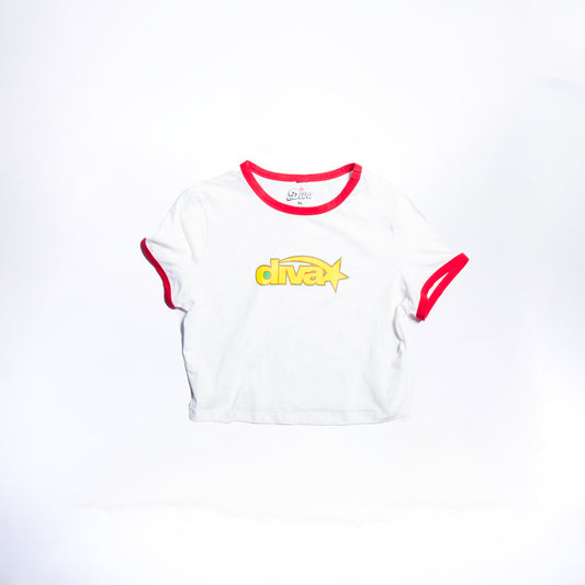 Diva Baby Tee (White)